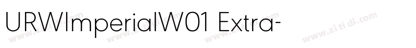 URWImperialW01 Extra字体转换